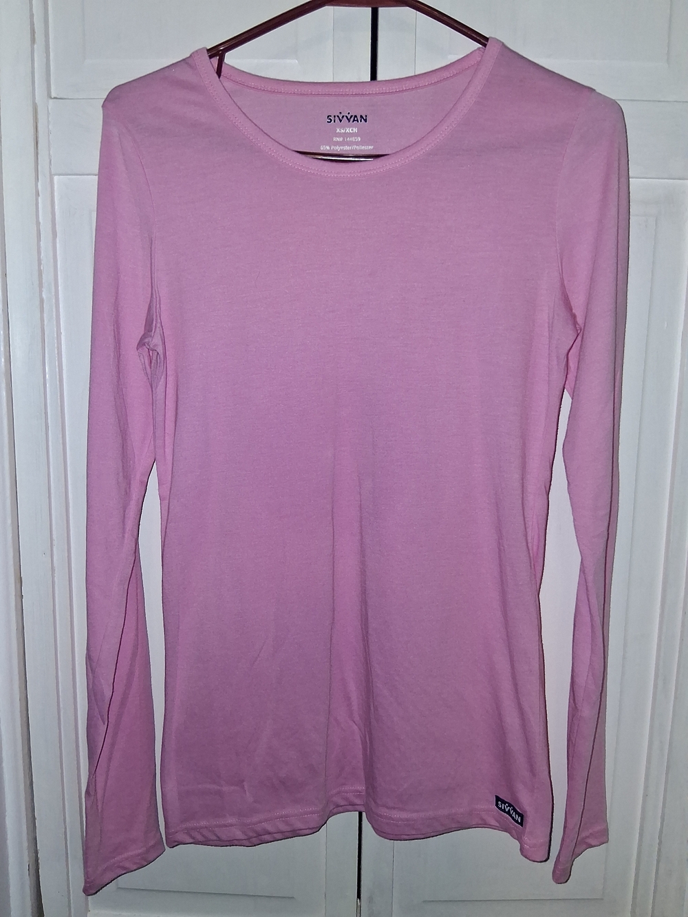 Sivvan Women's Long Sleeve Crewneck Tee - Pink